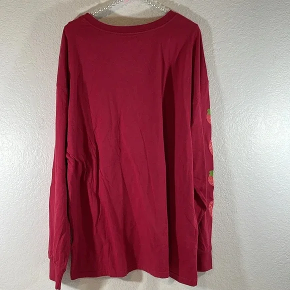 STRAWBERRY SHORTCAKE Crewneck Long Sleeve Trendy Plus Size T-Shirt Size 3XL NEW - Picture 5 of 6